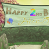 A festive banner in honor of Alacrity's 2nd birthday.