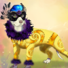 custom by #7356: Pit Bull Masquerade Mask & Gold Costume