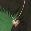 A delicate heart of gold to be worn by the most loved of dogs!
