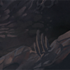 Jagged rocks litter the underworld of Hel.