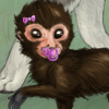 custom by #8317: A cute little monkey baby!