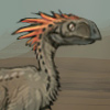 Oh no! That bipedal thief is running off with a precious dinosaur egg!
