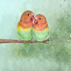 Two little love birds sittin' in a tree...Valentines 2011.