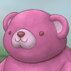 After winning a carnival game in a clean sweep, you get a giant stuffed bear!