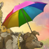 Several types of umbrella to keep your dog safe from the rain.