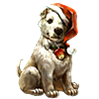 Custom cute little Christmas doggy.