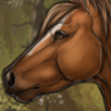 Known for its athleticism, this horse loves to run!  Increases drive and speed by +.25 daily