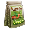 1 serving of kibble. Kibble kibble kibble. What a fun word. -1 Hunger, +2 Energy 
