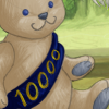 A special teddy bear to commemorate reaching 10,000  user accounts on Alacrity!