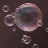 Come clear, iridescent bubbles floating through the air. Come clear, iridescent bubbles floating through the air.