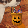 A cute trick or treat bucket for your dog!