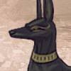 A huggable version of the Egyption god, Anubis, the protector of the deceased.