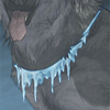 A chilly, delicate piece of winter jewelry. A chilly, delicate piece of winter jewelry.
