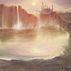 Across the crystal lake and beyond the mountains lies the majestic white castle of a medieval land. Across the crystal lake and beyond the mountains lies the majestic white castle of a medieval land.