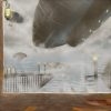 A docking point for the giant zeppelins floating through the sky. A docking point for the giant zeppelins floating through the sky.